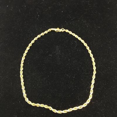 Lot 183 - Pair of 10K Gold Bracelets 