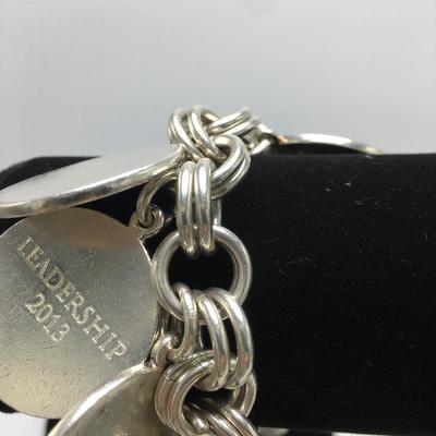 Lot 187 - Silpada Leadership Charm Bracelet 925 silver