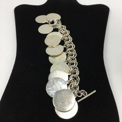 Lot 187 - Silpada Leadership Charm Bracelet 925 silver