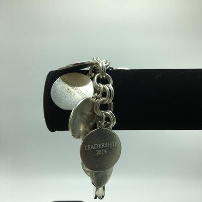 Lot 187 - Silpada Leadership Charm Bracelet 925 silver
