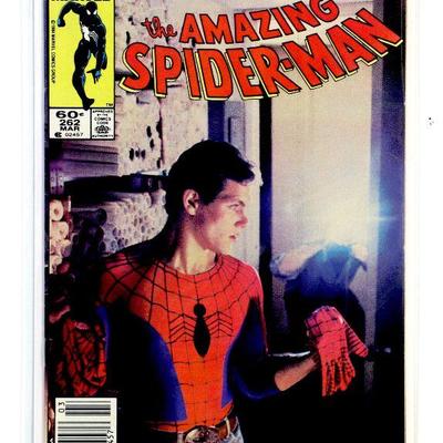AMAZING SPIDER-MAN #262 Movie Photo Cover Scott Leva as Spider-Man 1985 Marvel Comics