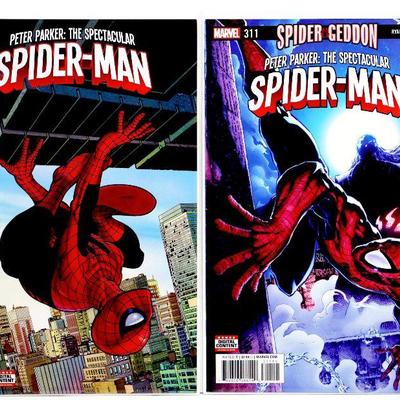 Peter Parker SPECTACULAR SPIDER-MAN #310 #311 Comic Book Set 2017 Marvel Comics