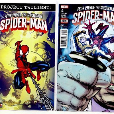 Peter Parker SPECTACULAR SPIDER-MAN #2 #3 #4 Comic Book Set 2017 Marvel Comics