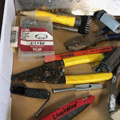 Lot#135 Tool Lot SAW, Wire Strippers, Test Light Plus More