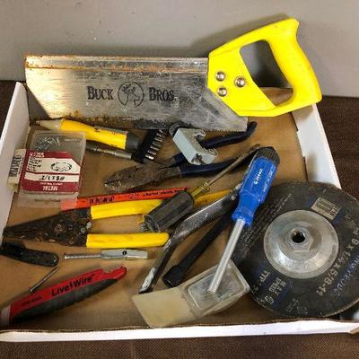 Lot#135 Tool Lot SAW, Wire Strippers, Test Light Plus More