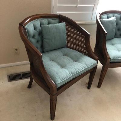 Lot#185 Fruitwood Occasional Chairs, Set