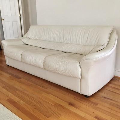 Lot 5 - Leather Couch 