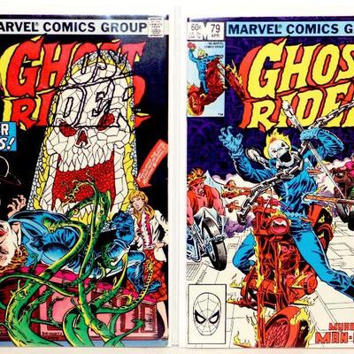 GHOST RIDER #77 #78 #79 #80 Bronze Age Comic Book Set 1982 Marvel Comics