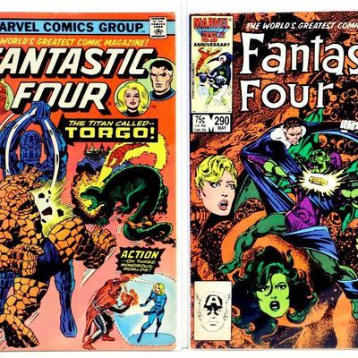 FANTASTIC FOUR #174 #290 Annual #18 Comic Book Set 1976-86 Marvel Comics