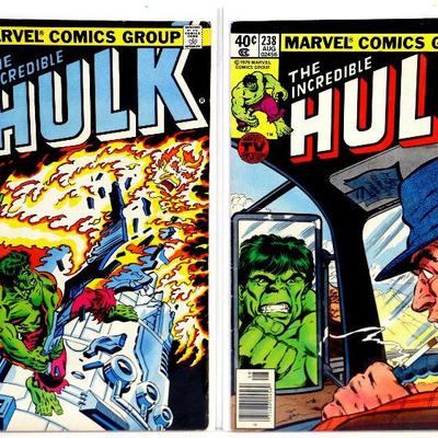 HULK #210 216 238 243 247 Bronze Age Comic Book Set 1977-80 Marvel Comics