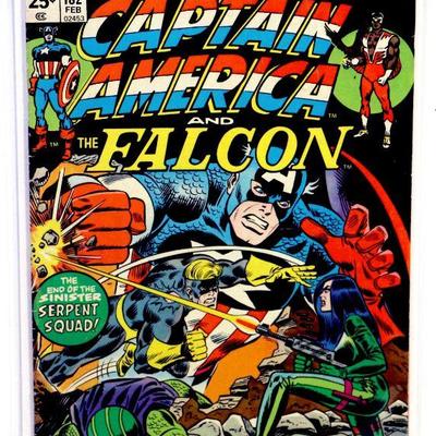 CAPTAIN AMERICA #182 #185 Comic Book Set Falcon Issues 1975 Marvel Comics