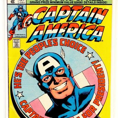 CAPTAIN AMERICA #250 Bronze Age Comic Book John Byrne Art 1980 Marvel Comics