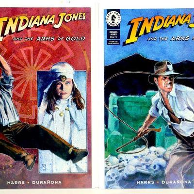 INDIANA JONES AND THE ARMS OF GOLD #1 2 3 4 Complete Mini Series 1994 Dark Horse Comics