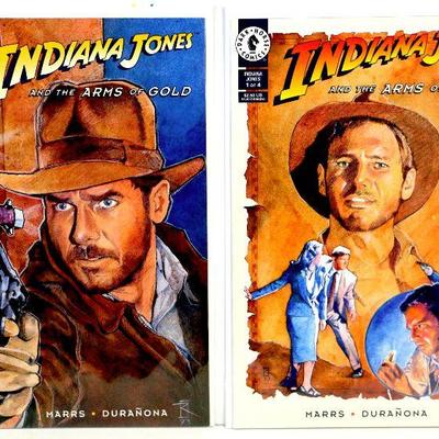 INDIANA JONES AND THE ARMS OF GOLD #1 2 3 4 Complete Mini Series 1994 Dark Horse Comics
