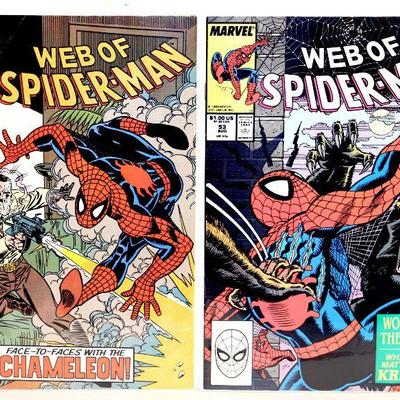 WEB OF SPIDER-MAN #48 #51 #53 #54 - 1st Demogoblin & Inferno 1989 Marvel Comics