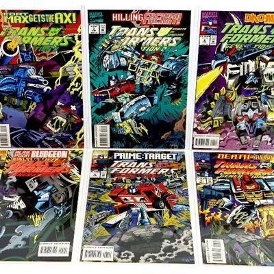 TRANSFORMERS GENERATION 2 #2 #3 #4 #5 #6 #7 Comic Books Set 1993-94 Marvel Comics