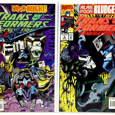 TRANSFORMERS GENERATION 2 #2 #3 #4 #5 #6 #7 Comic Books Set 1993-94 Marvel Comics