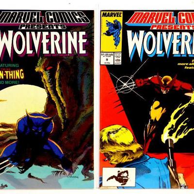 MARVEL COMICS presents WOLVERINE #2 3 4 5 6 7 8 9 - 8 Comic Books Set 1988 Marvel Comics