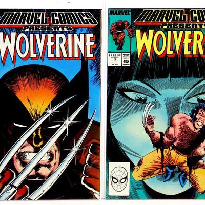 MARVEL COMICS presents WOLVERINE #2 3 4 5 6 7 8 9 - 8 Comic Books Set 1988 Marvel Comics