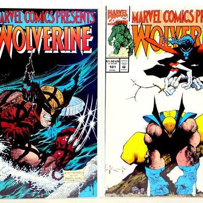 MARVEL COMICS presents WOLVERINE #99 #100 #101 Comic Books Set 1992 Marvel Comics