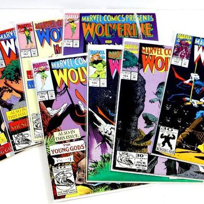 MARVEL COMICS presents WOLVERINE #102-109 - 8 Comic Books Set 1992 Marvel Comics
