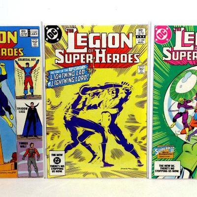 LEGION OF SUPER-HEROES #301 #302 #303 Bronze Age Comic Books Set 1983 DC Comics