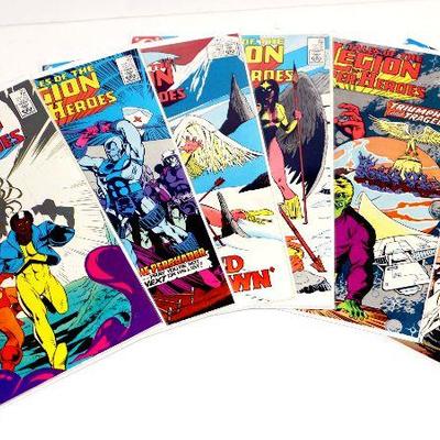 LEGION OF SUPER-HEROES #317 318 321 322 323 325 Comic Books Set 1984 DC Comics
