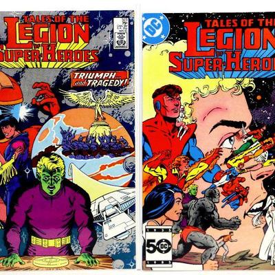 LEGION OF SUPER-HEROES #317 318 321 322 323 325 Comic Books Set 1984 DC Comics