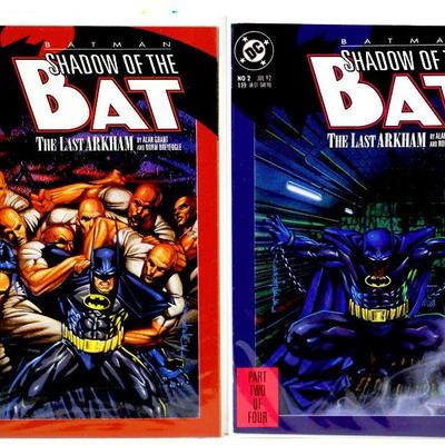 BATMAN Shadow of The Bat #1 #2 Comic Books Set 1992 DC Comics