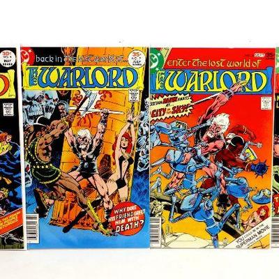 WARLORD #6 #7 #8 #10 Bronze Age Comic Books Set 1977-78 DC Comics