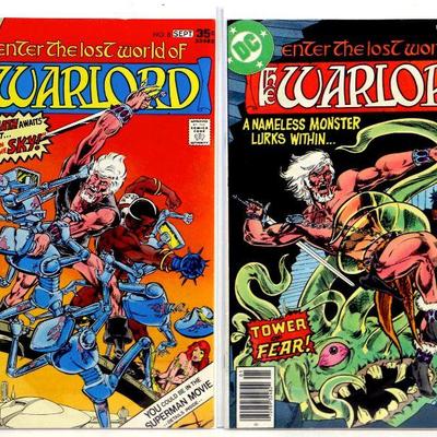 WARLORD #6 #7 #8 #10 Bronze Age Comic Books Set 1977-78 DC Comics