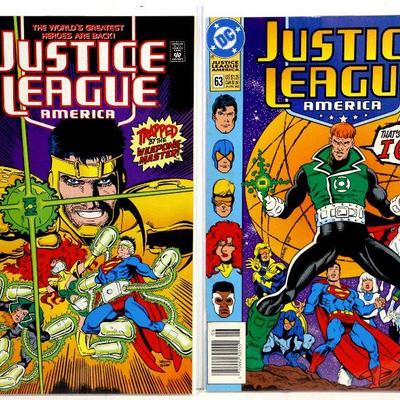 JUSTICE LEAGUE OF AMERICA #62 63 64 65 66 67 68 Comic Books Set DC Comics 1992