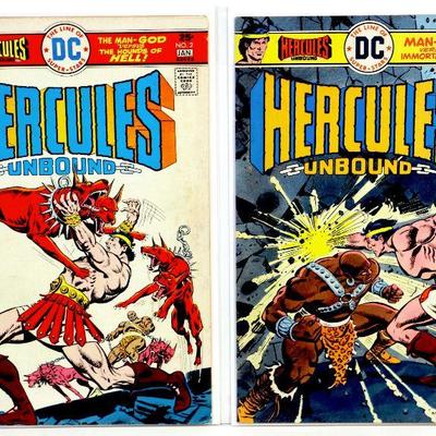 HERCULES UNBOUND #2 #3 Bronze Age Comic Books Set 1976 DC Comics