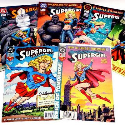 SUPERGIRL #1 COMIC BOOKS SET OF 7 - 1994-96 DC COMICS