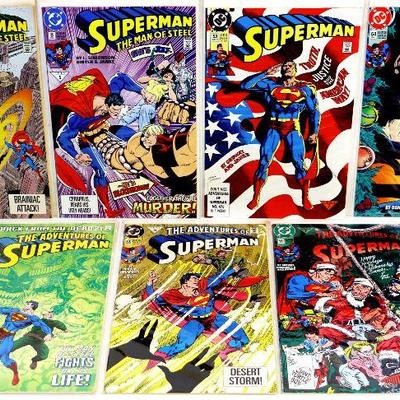 SUPERMAN COMIC BOOKS SET - Lot of 7 Comic Books - DC Comics
