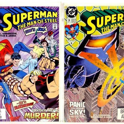 SUPERMAN COMIC BOOKS SET - Lot of 7 Comic Books - DC Comics