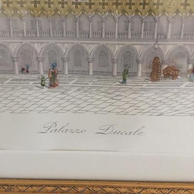 Lot 16 - Print of Palarro Ducale in Venice