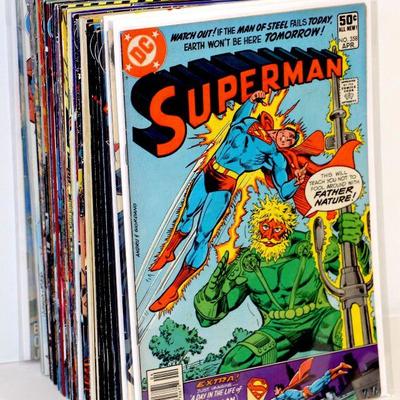 SUPERMAN COMIC BOOKS LOT OF 50 - DC COMICS