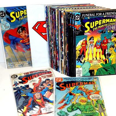 SUPERMAN COMIC BOOKS LOT OF 50 - DC COMICS