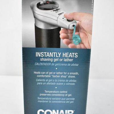 Conair Gel & Lather Heating System: Experience a Hot Barber Shave at Home - New