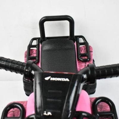 Black & Pink Toddler ATV Ride-On, Foot Powered