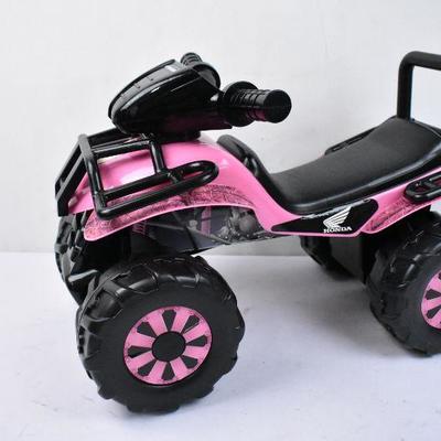 Black & Pink Toddler ATV Ride-On, Foot Powered