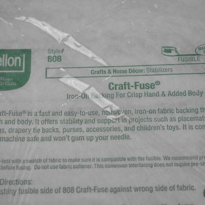 Craft-Fuse Iron-On Backing 20 Yards x 20 Inches Bolt - New