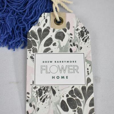 Drew Barrymore Decorative Pillow: Orchid Pink w/ Blue Tassels 20