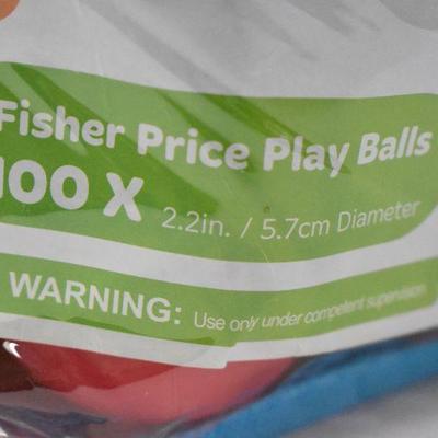 Fisher-Price Play Balls, Quantity 100, 2.2