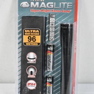 Mini Maglite Super-Bright Xenon Lamp 2-Cell AA - New