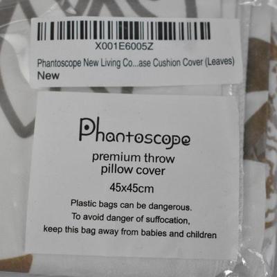 Phantoscope Cushion Covers, 4 Coordinating, 17.5