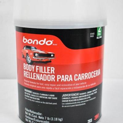 Bondo Car Body Filler, Stage 2, 7 pounds - New
