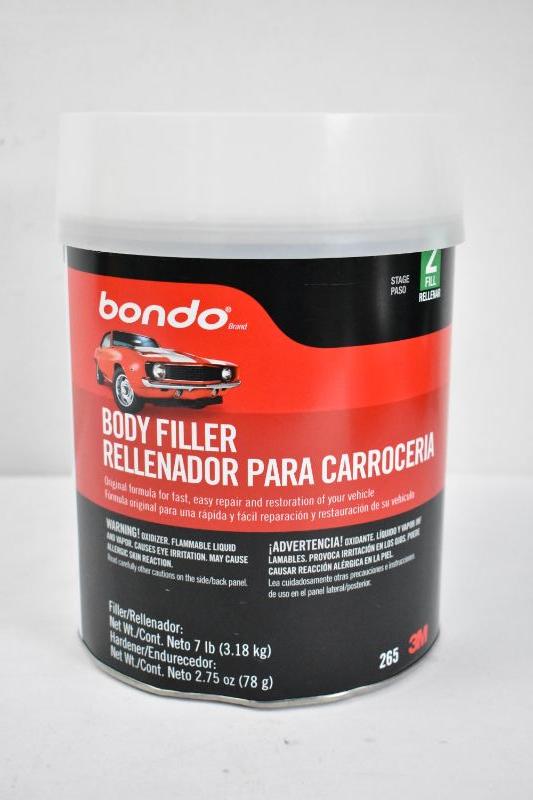 Bondo Car Body Filler, Stage 2, 7 pounds New