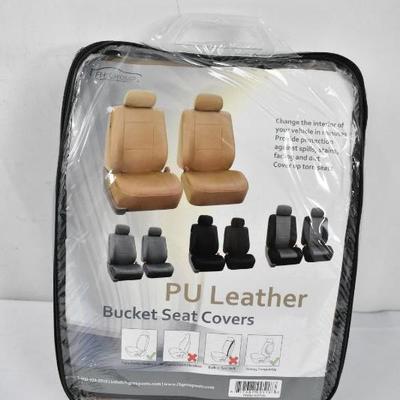Car Bucket Seat Covers Tan/Brown - New